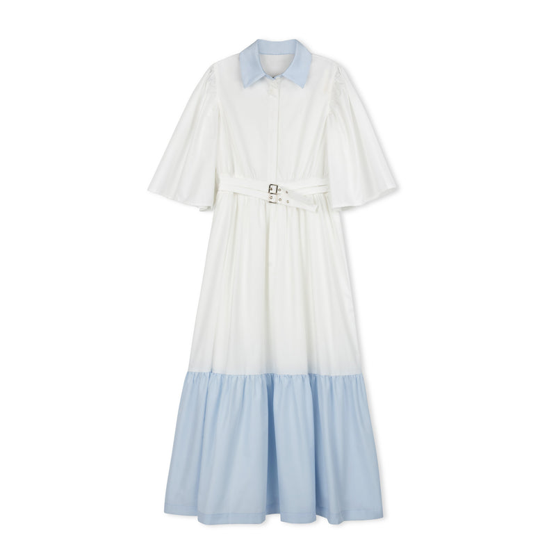 white belted midi dress WHITE BELTED MIDI – Velvette Label