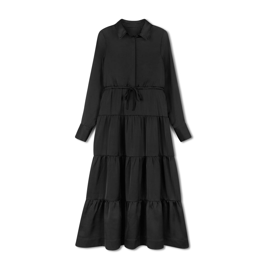 BLACK TIERED MIDI- COMING SOON