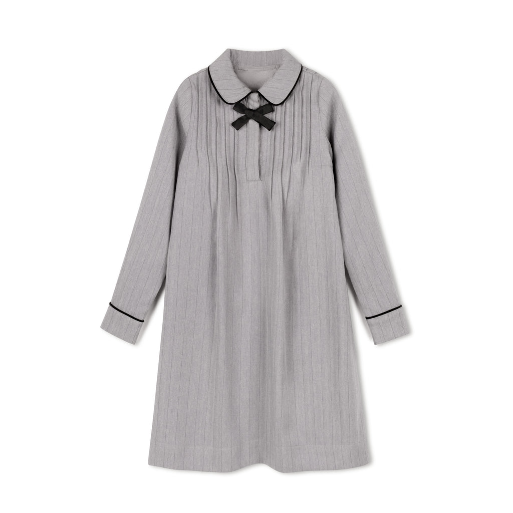 GREY PINSTRIPE DRESS