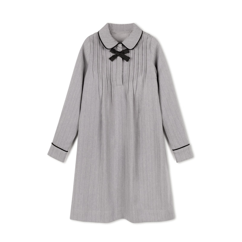 GREY PINSTRIPE DRESS