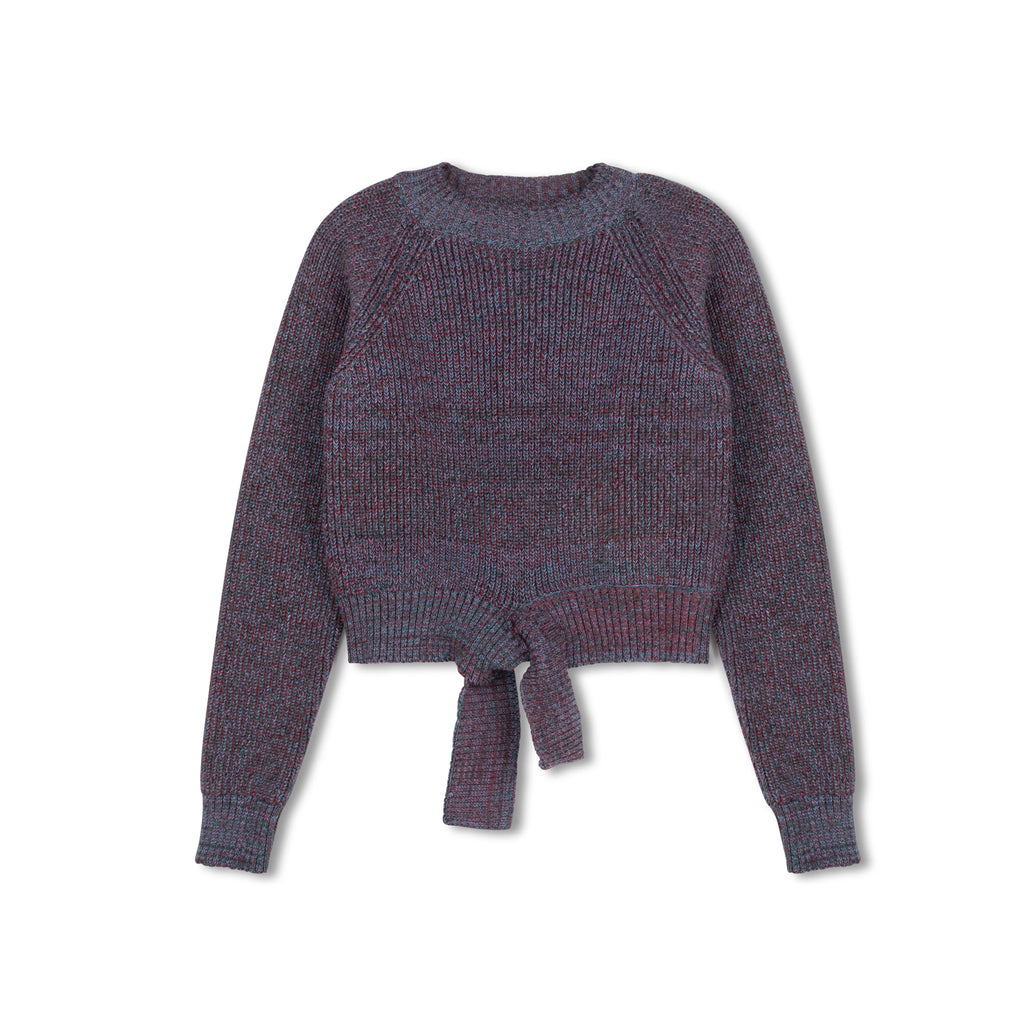 MULTI COLOR TIE SWEATER