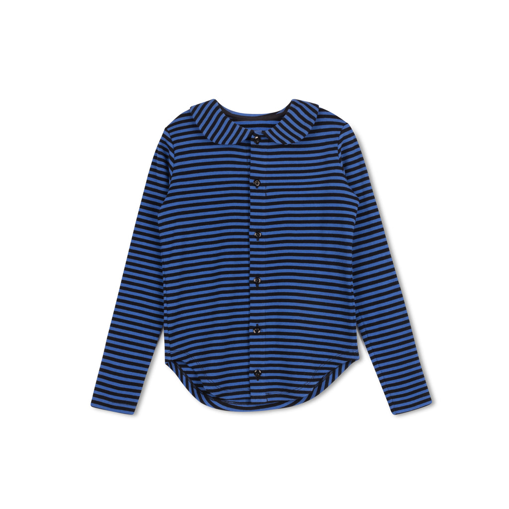 STRIPED COLLAR SHIRT