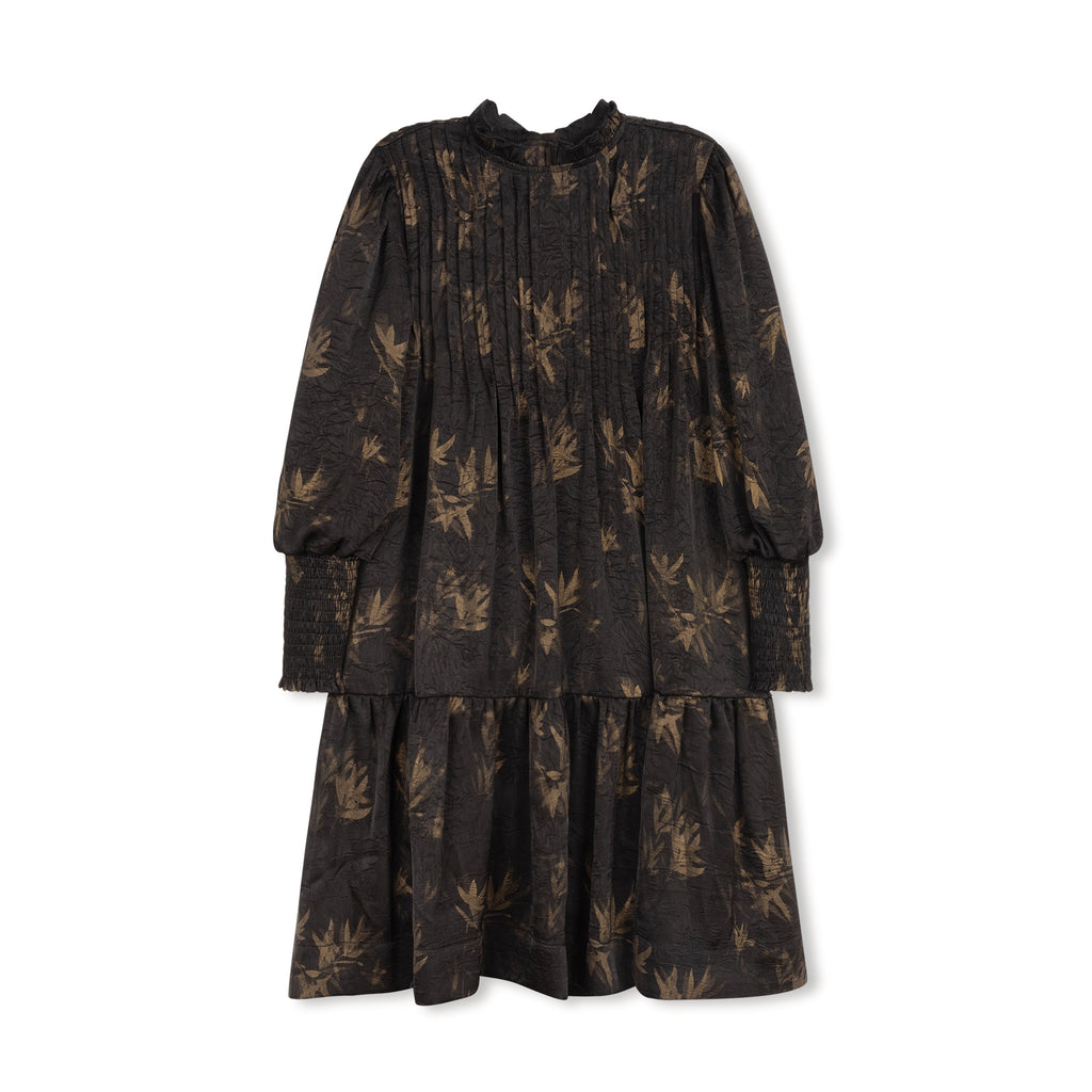 BLACK/GOLD FLOW DRESS