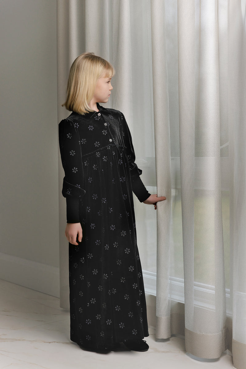 VELVET FLOWER MAXI