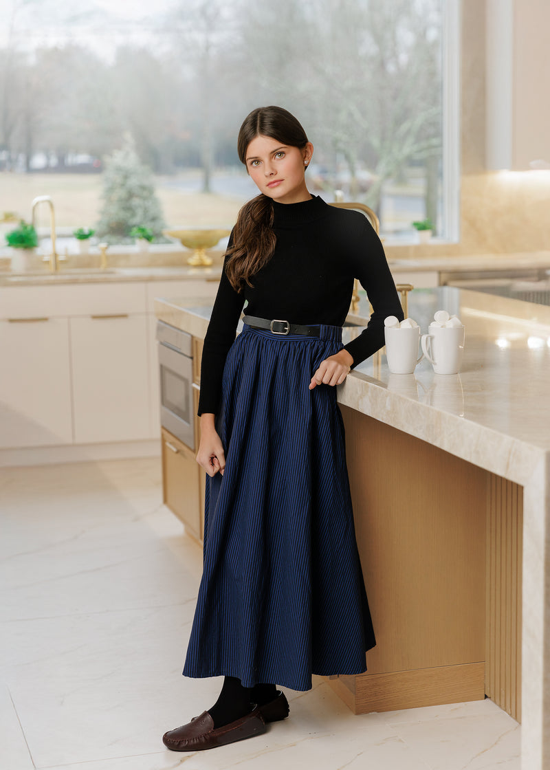 BLUE/BLACK BELT SKIRT