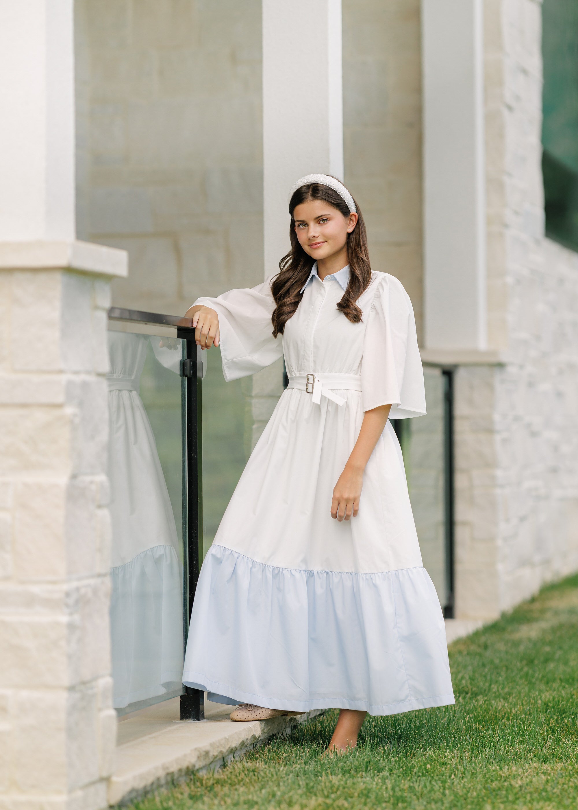 white belted midi dress WHITE BELTED MIDI – Velvette Label
