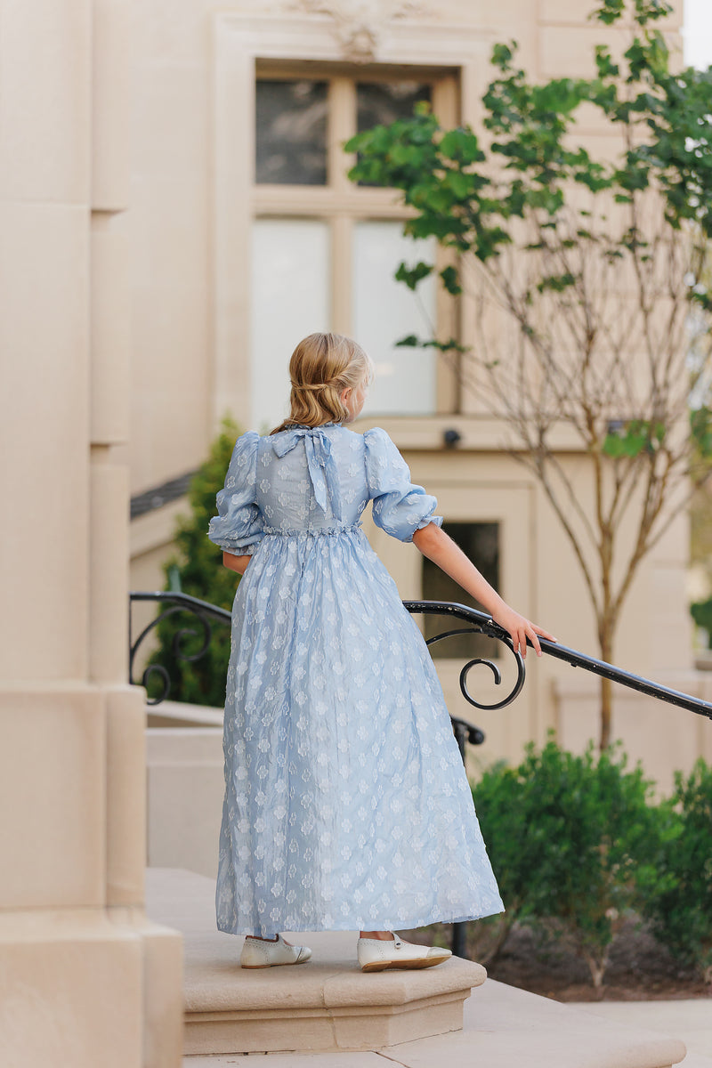 BLUE FLORAL GOWN- FINAL SALE