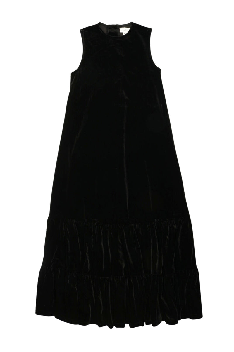 BLACK VELVET MAXI (SLEEVELESS)