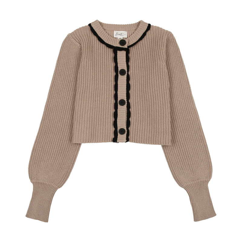 CROP CAMEL CARDIGAN